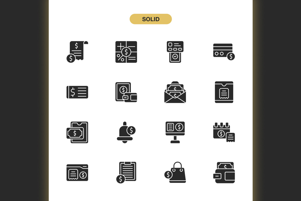 Bill And Payment Icons, an Icon by Spacepixel Creative (Photo 3 of 3)