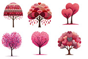 Valentine tree clipart, an Illustration by Designworld (Thumbnail 5 of 5)
