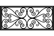 Luxury Iron Scroll Gate Railing, an Object Graphic by Designer_Momina (Thumbnail 12 of 17)