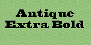 Antique Extra Bold