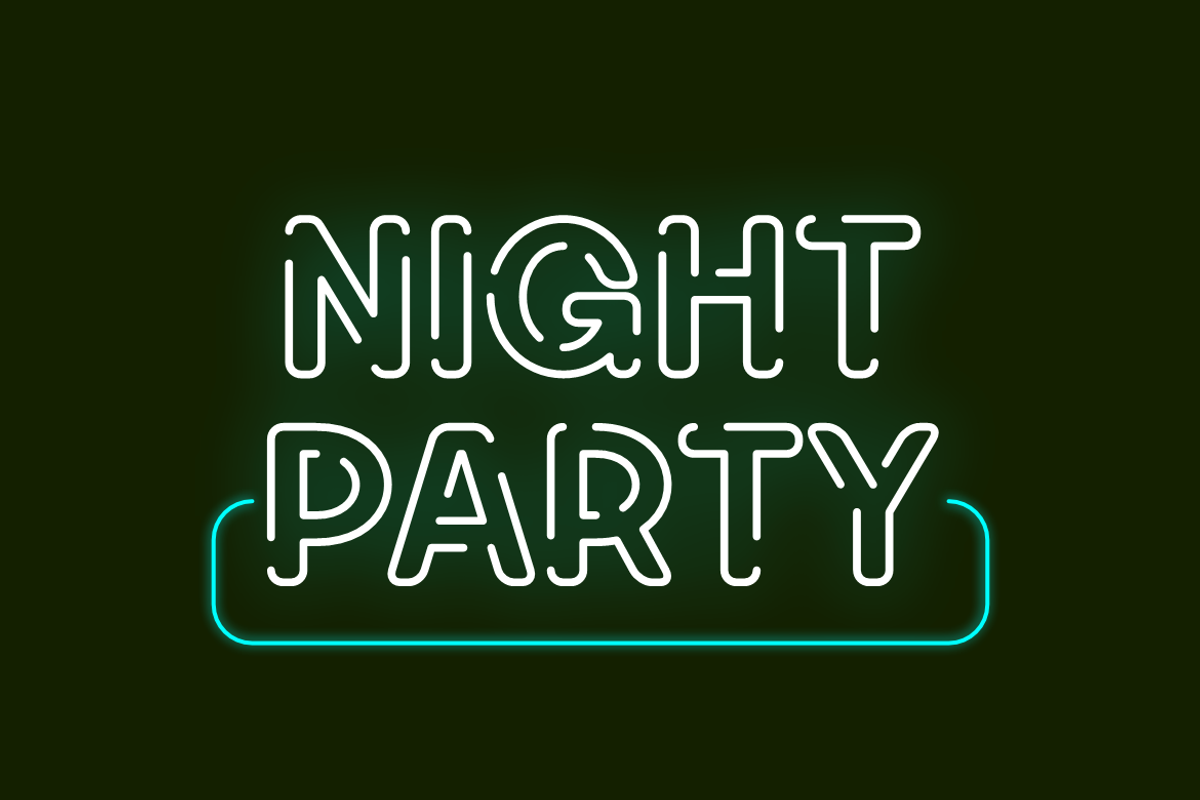 Neon Sepat - Light Party Font, a Sans Serif Font by QR Design Studio (Photo 3 of 10)