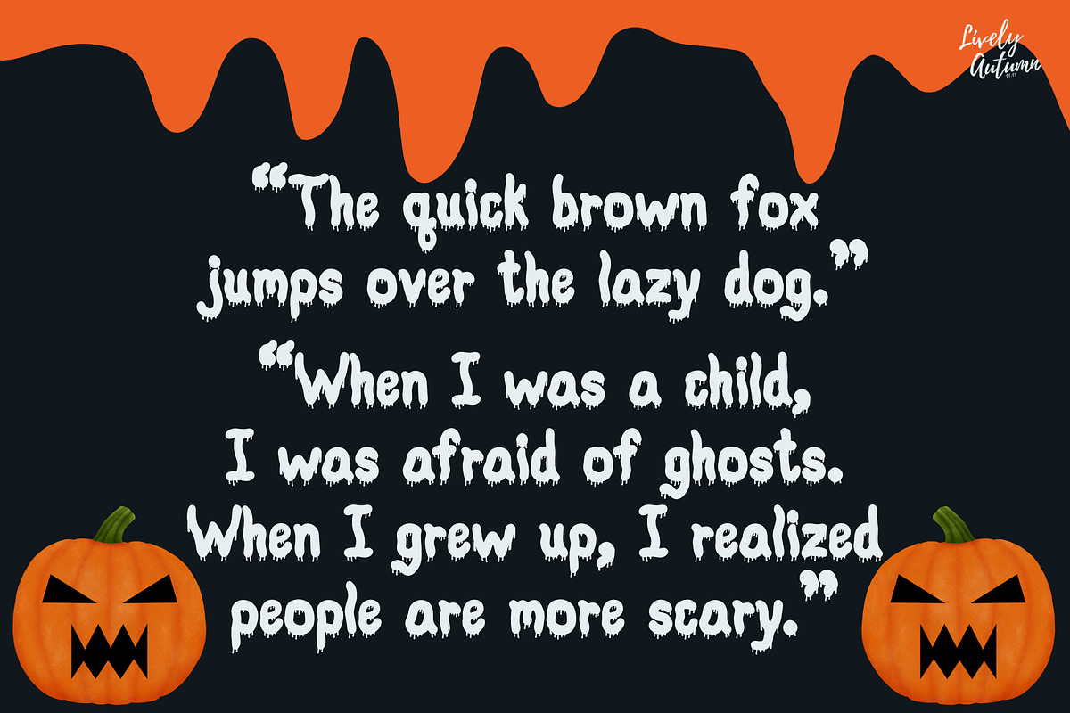 Nightmare | Blood dripping Font, a Handwritten Font by LivelyAutumn11.11 (Photo 8 of 8)