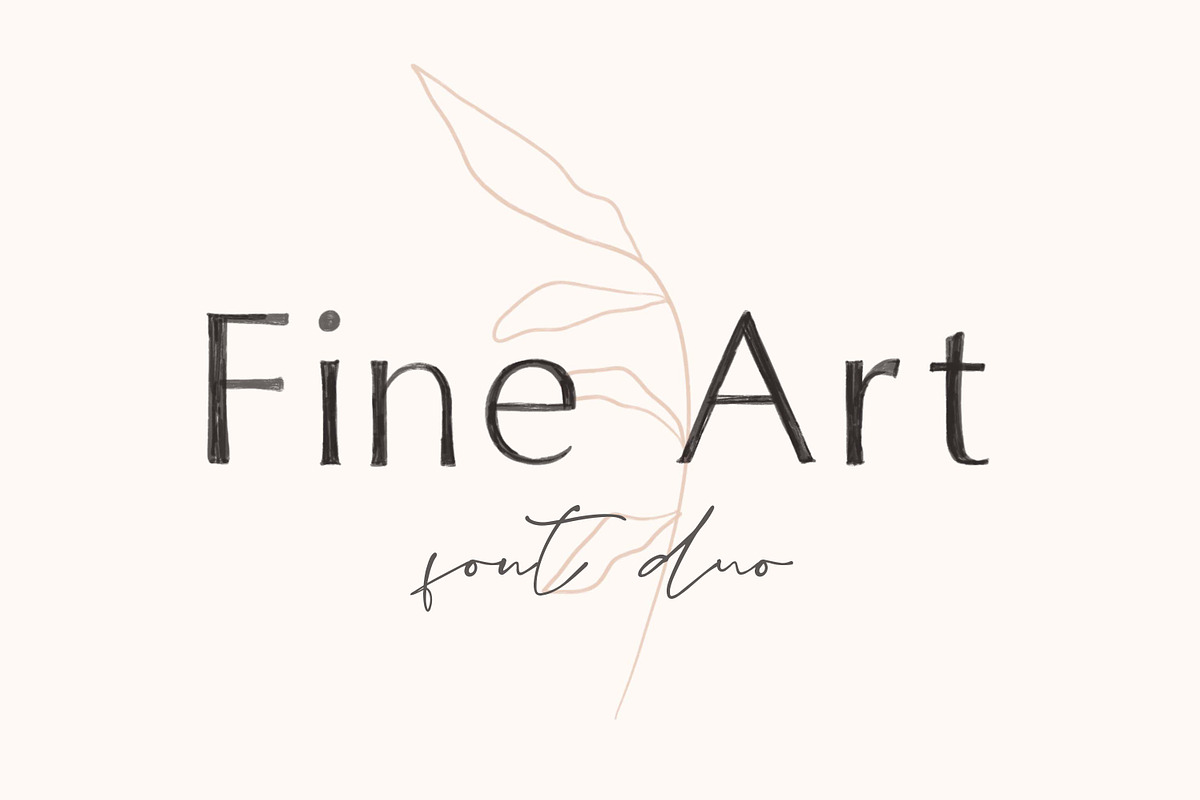 Fine art font duo