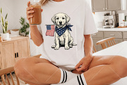 4Th of July Patriotic USA Flag PNG, a Seasonal Illustration by Canvas Craft (Thumbnail 3 of 6)