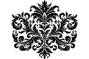 Baroque Black Floral Ornament Set, an Object Graphic by Designer_Momina (Thumbnail 3 of 13)