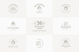 36 Botanical Logo Templates | Canva, a Branding & Logo Template by Vasya Kobelev