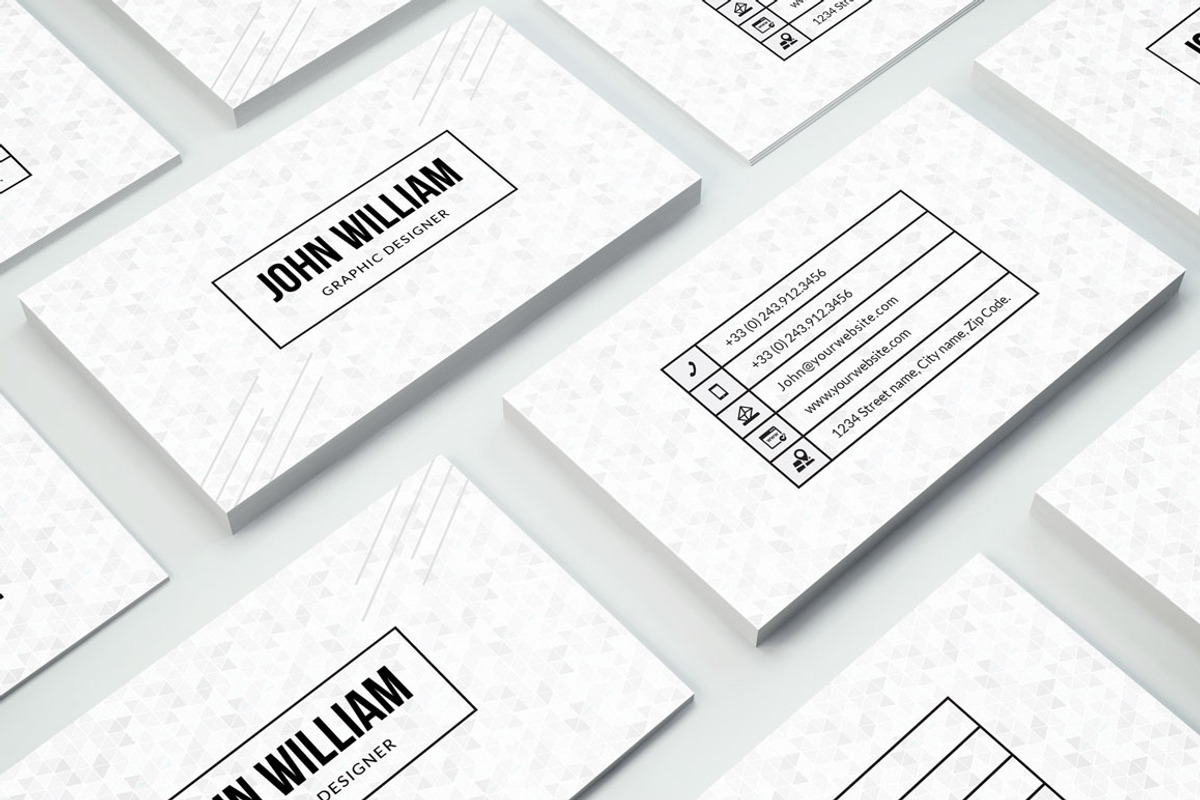 Minimal Business Card #27, a Business Card Template by GraphicsEgg (Photo 1 of 2)