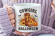 Retro Cowgirl Halloween Png, a Seasonal Illustration by DreamCafeArt (Thumbnail 7 of 7)