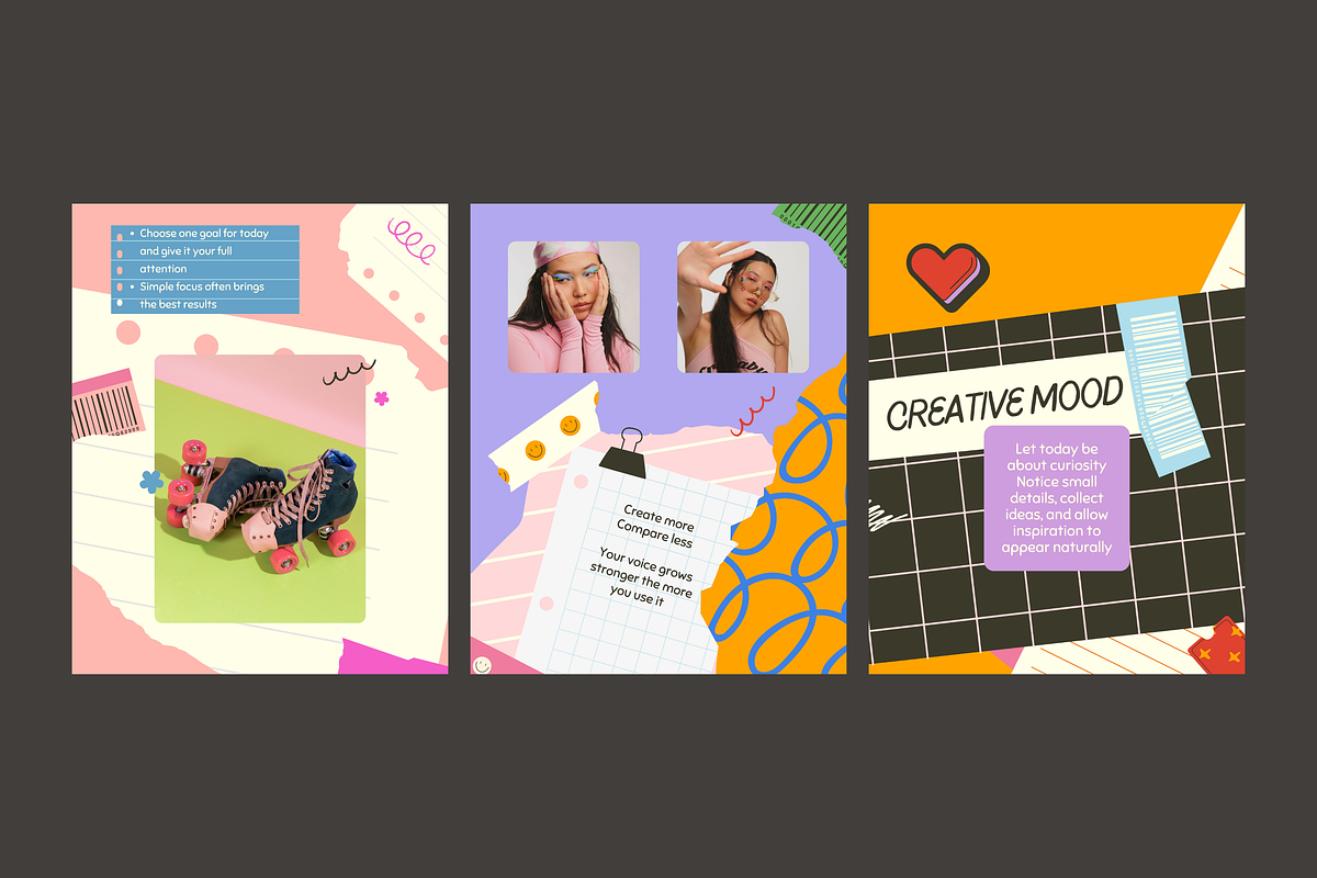 Pinelope Playful Instagram Templates, a Social Media Template by rainbojelia (Photo 3 of 18)
