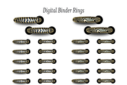 Digital Binder Rings in 2 Tone Gold, an Object Graphic by 3PointsCreative (Thumbnail 2 of 7)