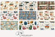 80 books seamless pattern, a Pattern Graphic by Poppy Lane Studio (Thumbnail 5 of 11)
