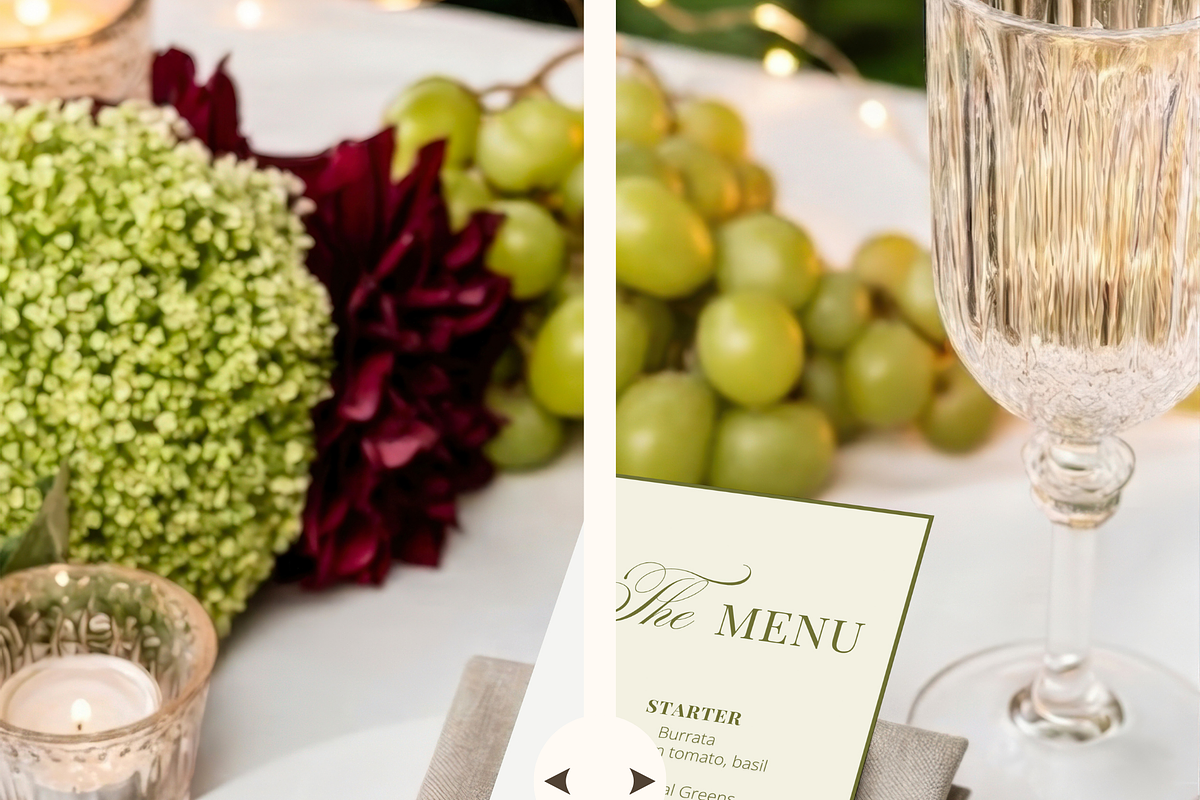 4x9.25 Garden Wedding Menu Mockup, an Advertising Mockup by Serenefeeling (Photo 6 of 8)