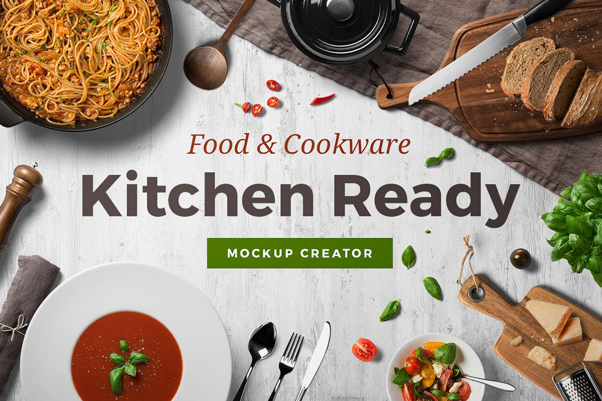 Kitchen Ready Mockup Creator, a Cups & Container Mockup by Mockup Cloud (Photo 1 of 9)