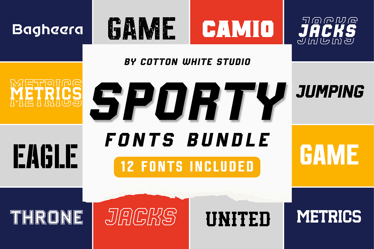 The Sporty Font Bundle, a Sans Serif Font by Sofia Skoog (Photo 1 of 8)