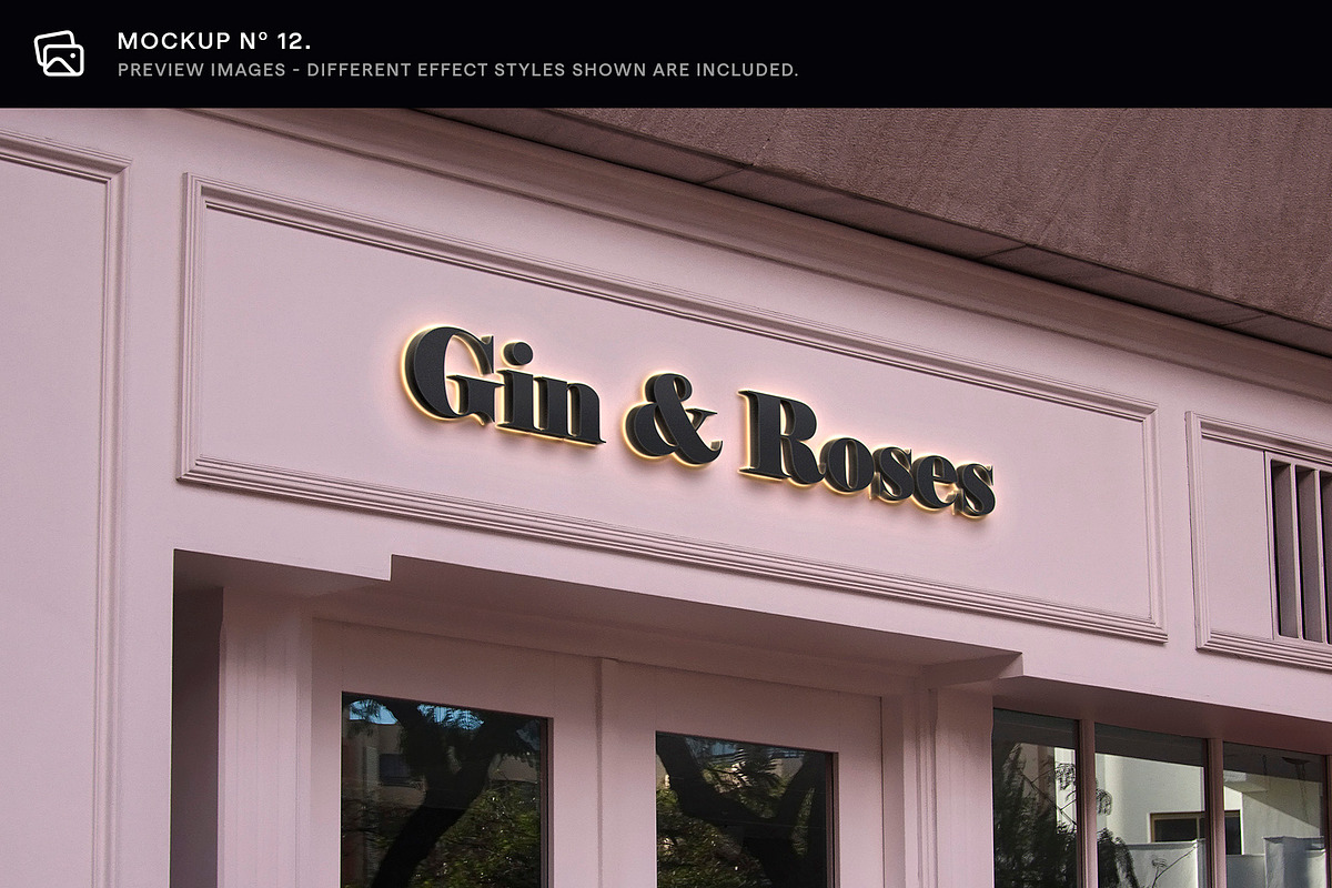 30 Signs & Facade Logo Mockups - V3, an Advertising Mockup by Asylab (Photo 19 of 38)