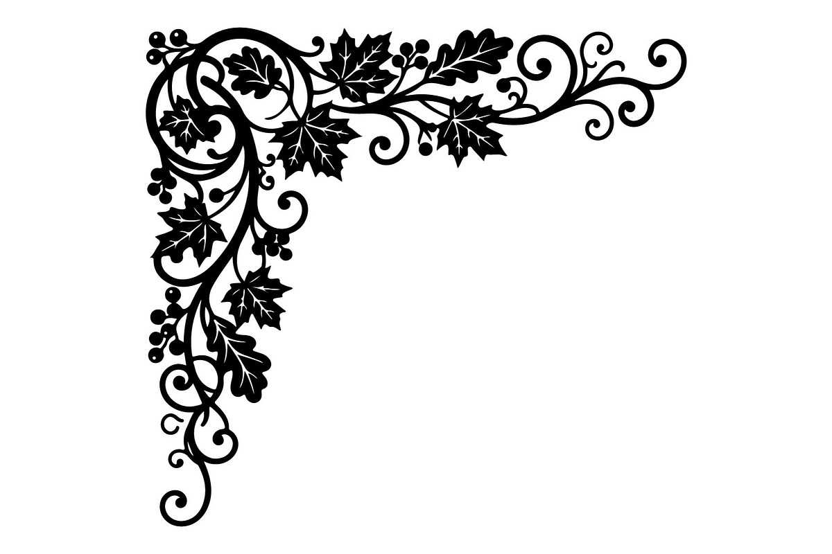 Floral Corner Ornament Bundle, an Object Graphic by hafijul (Photo 6 of 7)