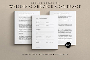 Wedding Photography Contract