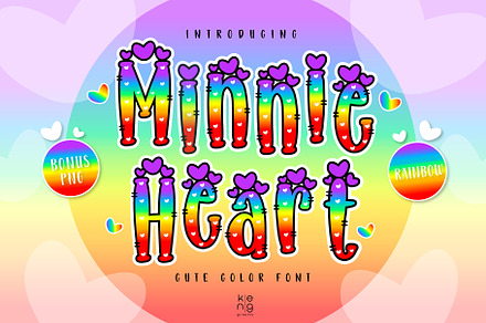 Minnie Heart Rb Font, a Handwritten Font by KengGraphic