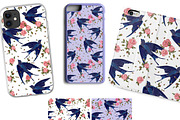 Swallow and flowers collection, a Decorative Illustration by Sweet_print (Thumbnail 2 of 4)