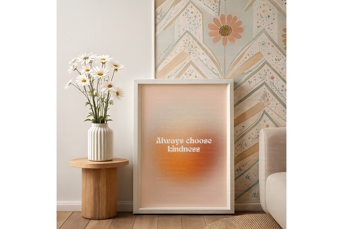 Minimal Boho Frame Mockup Scene, a Product Mockup by MockupWizard (Photo 4 of 5)