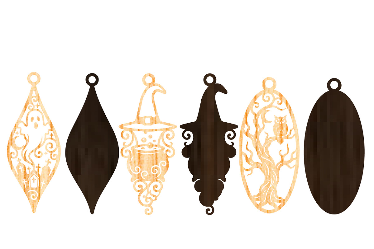 Halloween Ornaments Laser Cut SVG, an Object Graphic by DreamCafeArt (Photo 7 of 12)