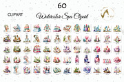 Watercolor Floral Spa day Clipart, a Healthcare Illustration by NiiiNArt (Thumbnail 10 of 10)