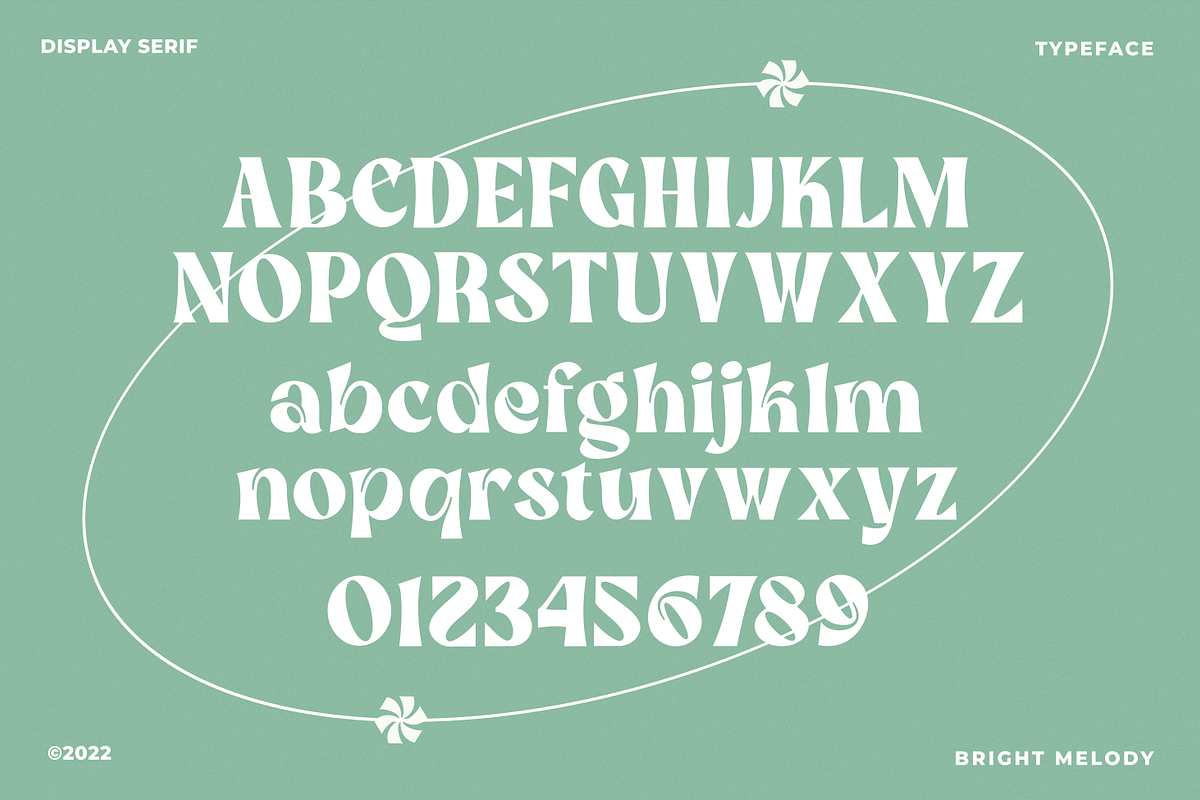 Bright Melody A Display Typeface, a Serif Font by zeenesia (Photo 14 of 18)