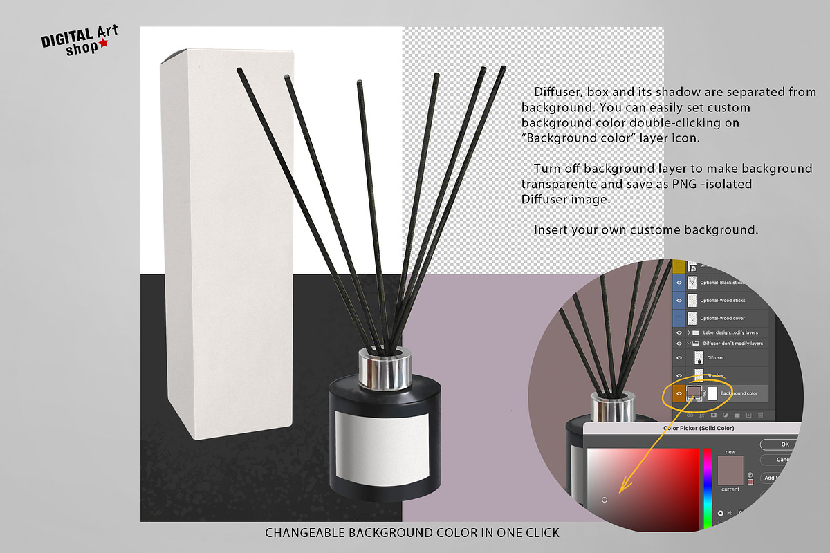 Black Diffuser Mock Up, a Household Mockup by Mockup Up! (Photo 3 of 5)