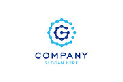 Letter C G Tech Connencting Dots log, a Branding & Logo Template by Buqancreative (Thumbnail 1 of 3)