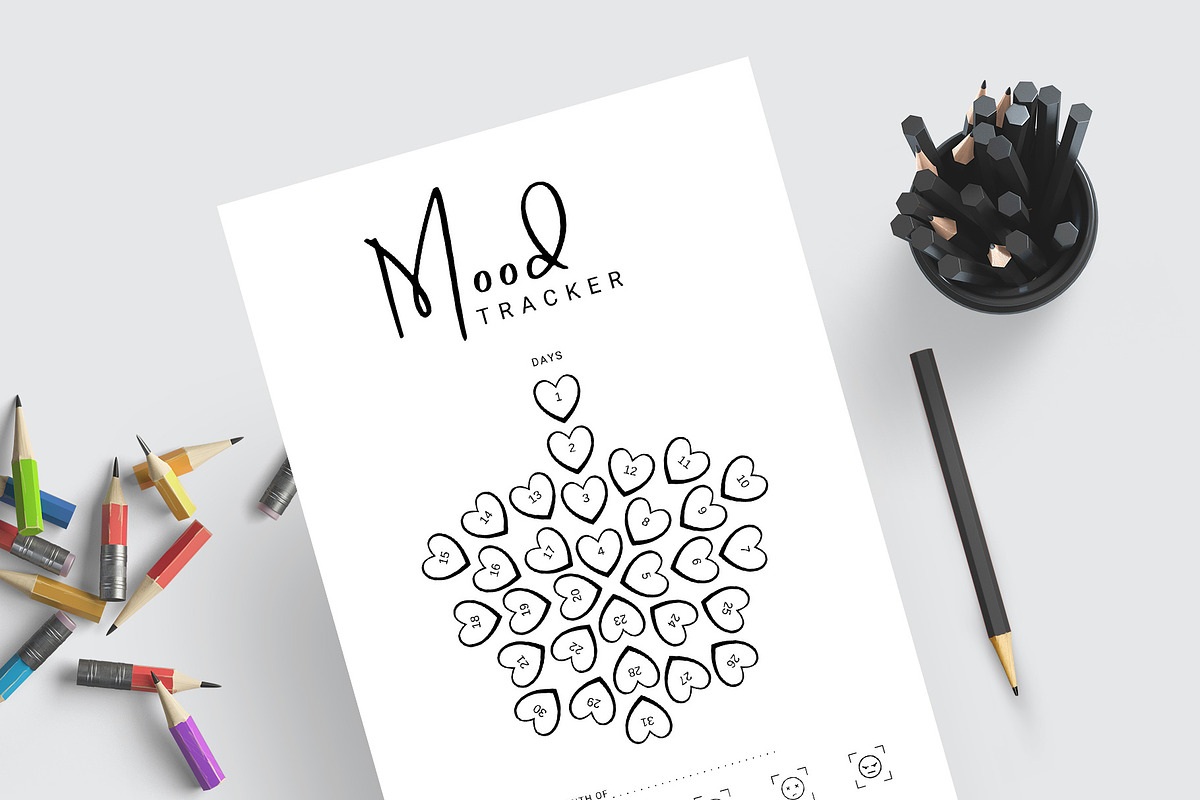Canva Mood Tracker, a Stationery Template by Amit Debnath (Photo 6 of 8)