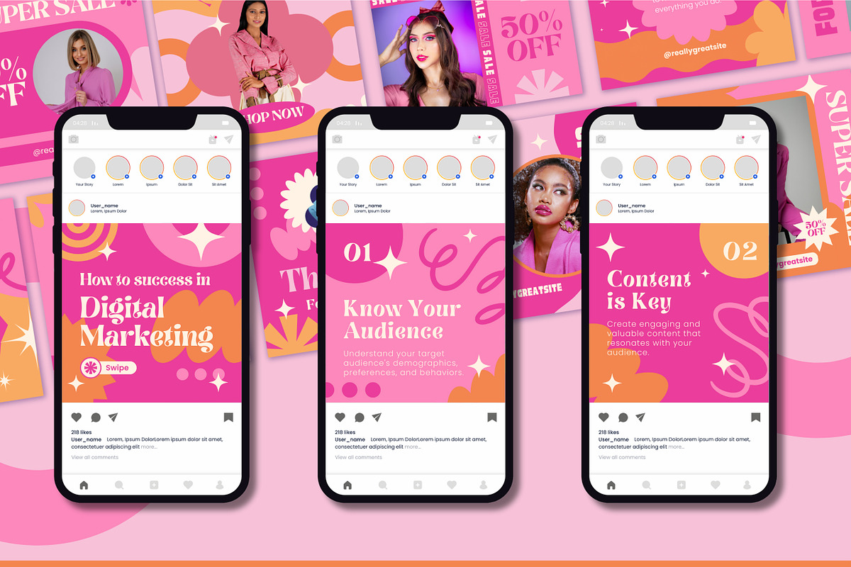 200 Social Media Posts Templates, a Templates & Theme by TemplateCastleStore (Photo 5 of 10)