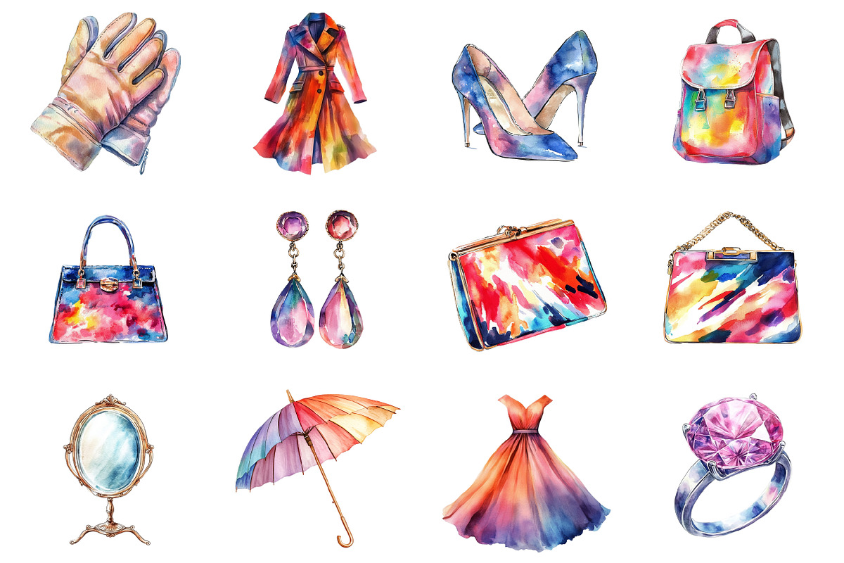 Shopping & Sales Fashion Clipart, an Illustration by Design Market (Photo 3 of 3)