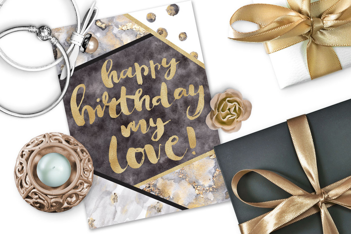 Watercolor glam textures, a Texture Graphic by Pink Ocean (Photo 3 of 10)