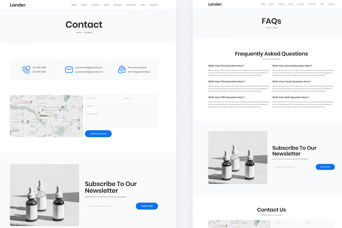 Lander - Landing Page UI Kit Figma, an UI Kit Template by TemplatesJungle (Photo 5 of 6)