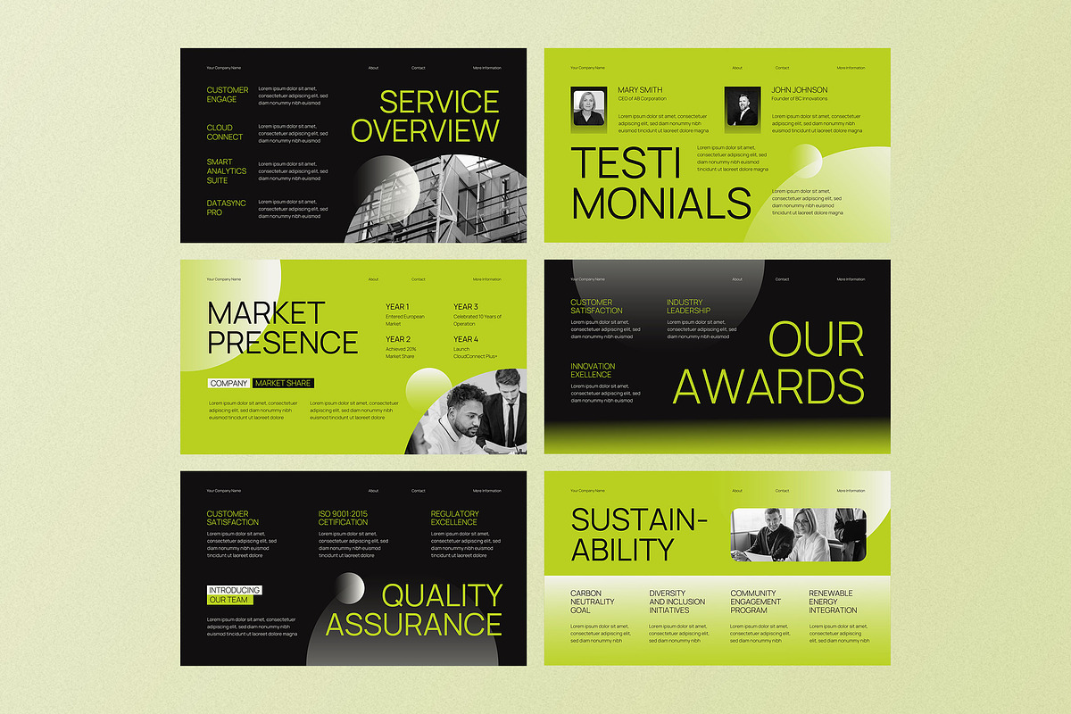 Company Profile Presentation, a Presentation Template by Aiyari Graphic (Photo 3 of 5)