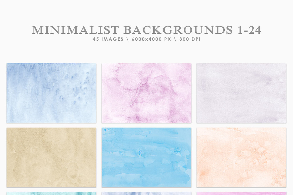 Minimalist Watercolor Backgrounds, a Texture Graphic by ArtistMef (Photo 2 of 8)