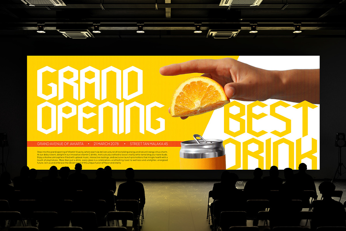 Aksion - Condensed Geometric Sans, a Sans Serif Font by CuratedType Studio (Photo 2 of 10)