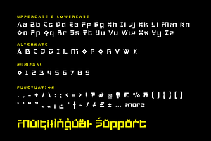 Degunfa - Futuristic Tech Font