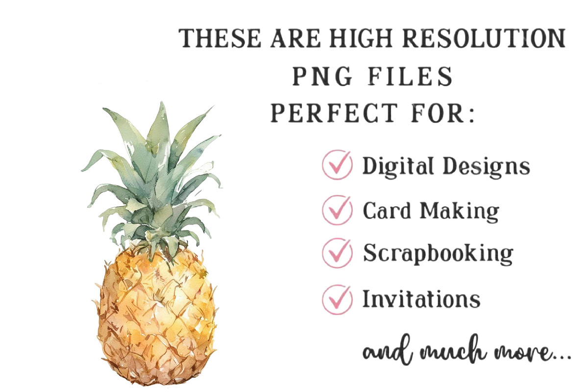 Whimsical Tropical Summer Clipart, an Illustration by DreamPrint404 (Photo 6 of 6)
