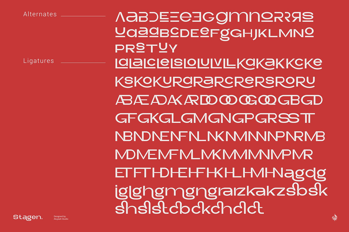 Stagen | Modern Display Sans Serif, a Sans Serif Font by Aluyeah Studio (Photo 3 of 15)