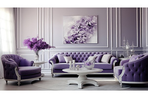 living violet silver ai generated, an Abstract Photo by pikepicture