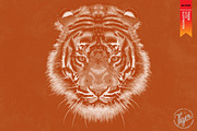 FIGHTER - Tiger vector illustration, an Animal Illustration by Artistic & Unique (Thumbnail 5 of 17)