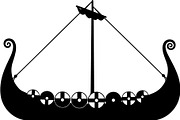 Boat & Ship Silhouette Vector Mega, an Object Illustration by Designer_Momina (Thumbnail 4 of 21)