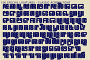 CLASSIC ACROSS - RETRO DISPLAY FONT, a Sans Serif Font by 177Studio (Thumbnail 8 of 8)