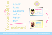 Pretty Pop Business Card Templates, a Card Template by Hell Yeah Designs (Thumbnail 6 of 8)