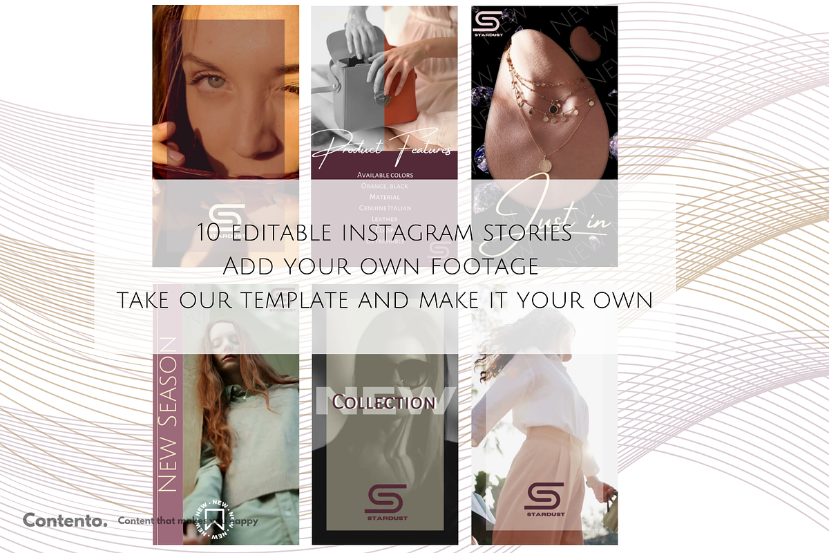 Stardust Instagram Canva Pack, a Social Media Template by Contento BH (Photo 3 of 3)
