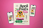 Yellow Retro April's Fool Day Flyer, a Flyer Template by The Good Store (Thumbnail 1 of 2)