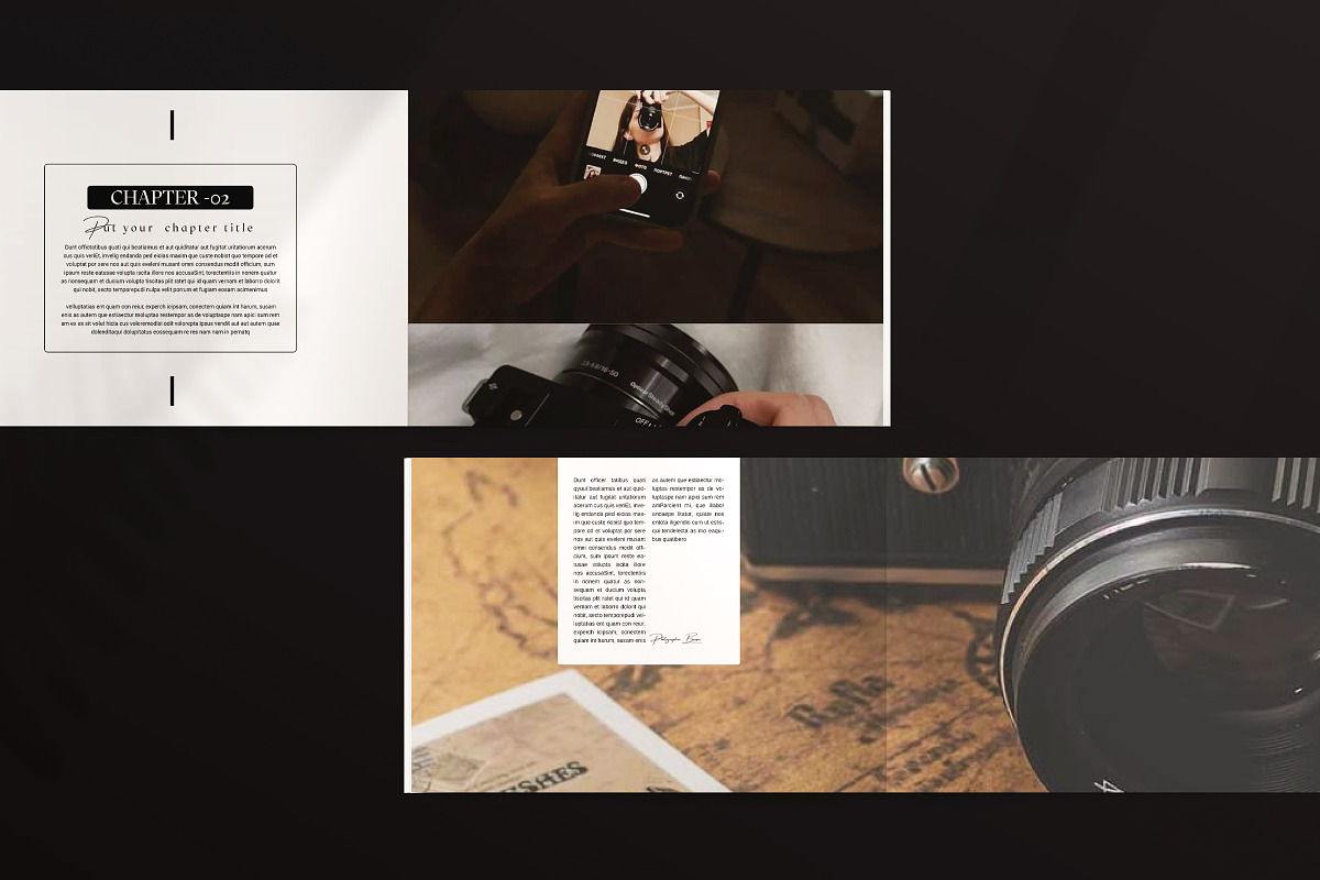 Photo Album Book Template | CANVA, a Magazine Template by ArtisanaAura (Photo 6 of 13)