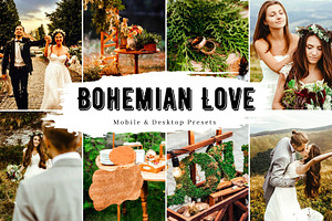 10 Bohemian Love Lightroom Presets, a Preset Add-On by LucaTheme