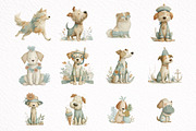 Whimsical Summer Dog Clipart, an Illustration by DreamArtGraphic (Thumbnail 8 of 8)